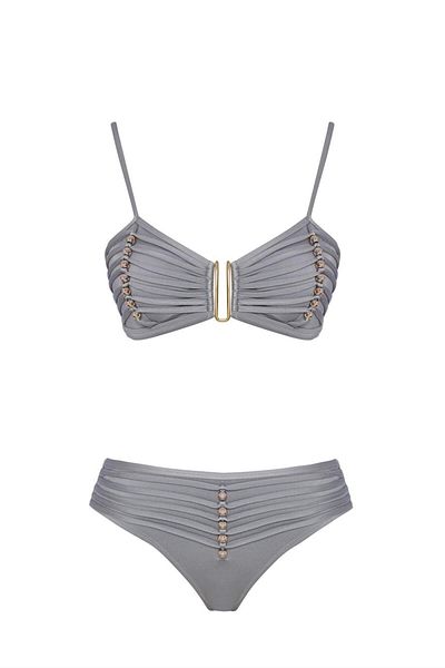 SAILOR moda Σετ μπικίνι στράπλες με χάντρες