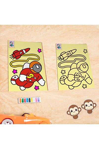 HOBYGAMES Colored Sand Painting Set - 15 Pieces A4 Size