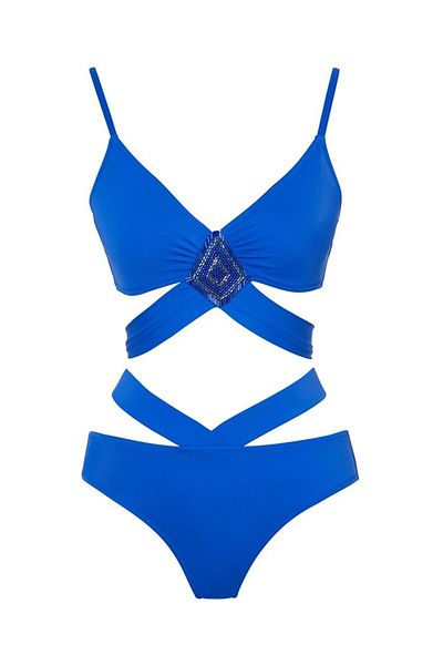 SAILOR moda Slr 428 Model Embroidered Design Bikini Set