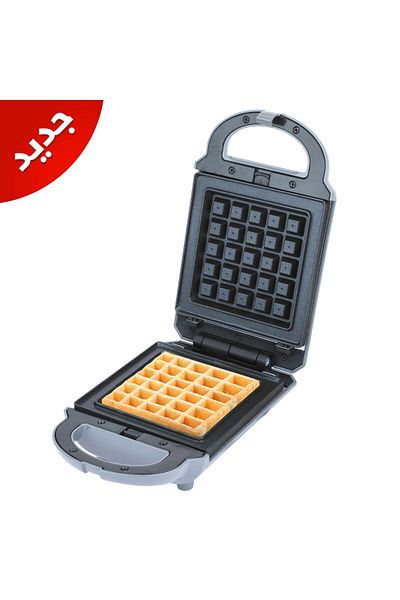 Edison Sandwich and Waffle Maker, 460 Watt, 2×1 - Dark Grey