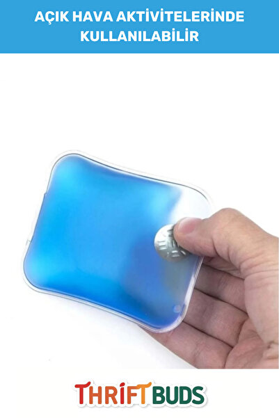 Thriftbuds Özel Üretim Soğuk Havada El Isıtıcısı Sıcak Tutan Termal Torba Kare Şeklinde Jel Isıtıcı Cep Sobası