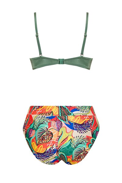SAILOR moda Dönmeli Yüksek Bel Bikini Takım
