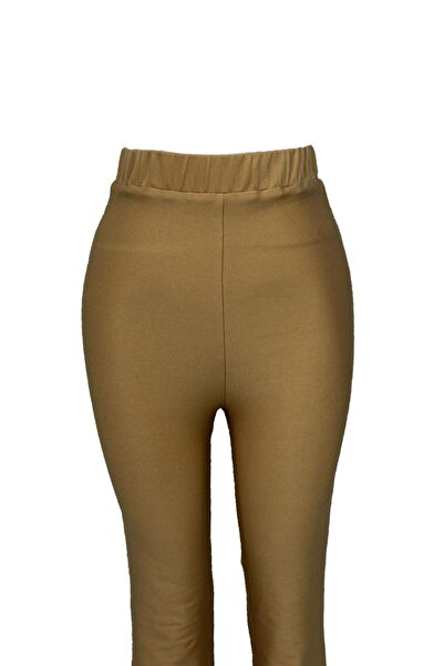 VENTİUP BEJ İSPANYOL PAÇA PANTOLON