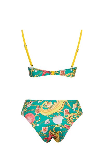 SAILOR moda Pareo Brazilian Strapless Bikni Set