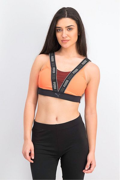 Puma Women Lightly Padded High Impact Fast Launch Sports Bra, Lava Blast