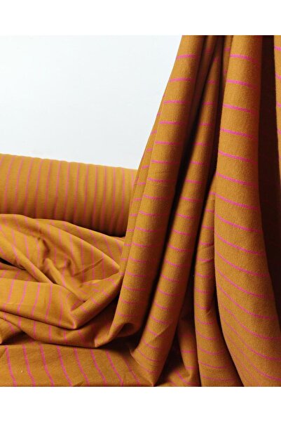 Kumaş Parça Кавовий рожевий трикотаж з вертикальними смугами (ширина 180 см x...