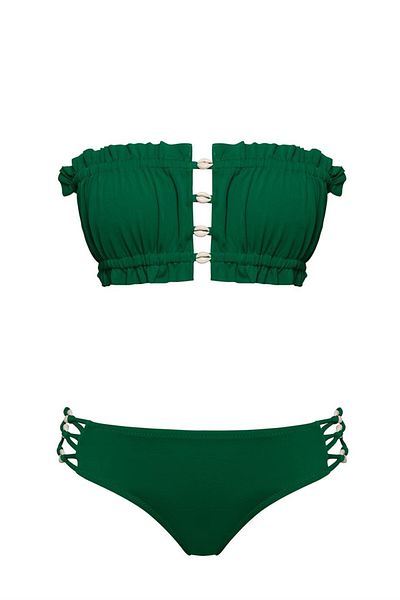 SAILOR moda Gerafftes Muschel-Bikini-Set