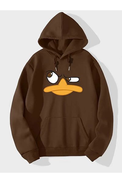 Gölge Store Εποχιακό φούτερ με κουκούλα Unisex με στάμπα πάπιας