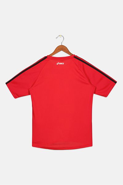 Asics Kids Boy Sportswear Fit Short Sleeve Training T-shirt, Red