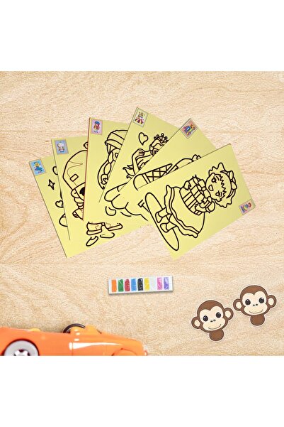 HOBYGAMES Colored Sand Painting Set - 25 Pieces A4 Size