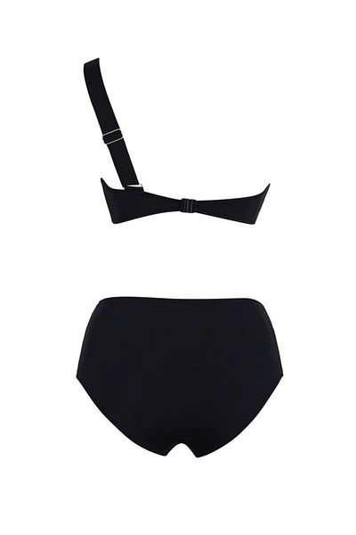 SAILOR moda Bikini-Set mit hoher Taille, One-Shoulder-Accessoire, Slr 302