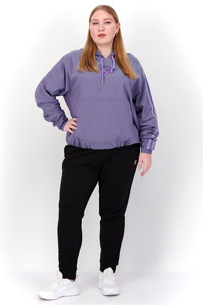 adidas Women Plus Size Fit Hooded Long Sleeve Running Hoodies, Lavender