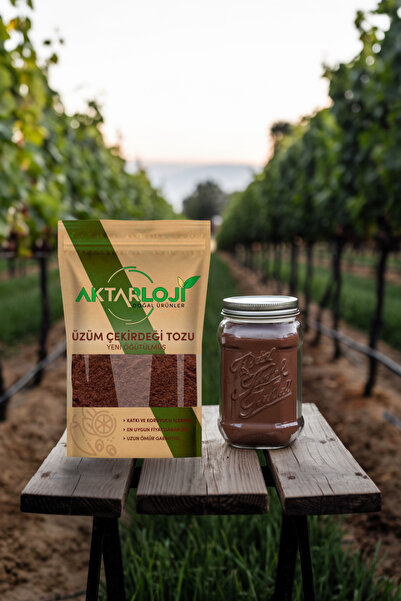 aktarloji 1 Kg Siyah Üzüm Çekirdeği Tozu / Yeni Öğütülmüş