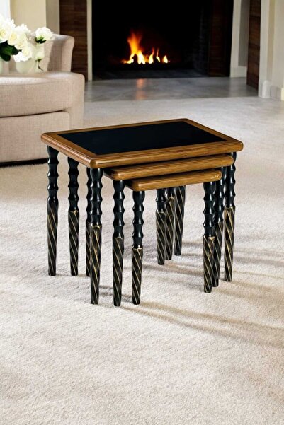 Akabesan Aksesuar Görkem Serisi Dikdörtgen Burgu Ayaklı Tasarım 1.Sınıf Ahşap...