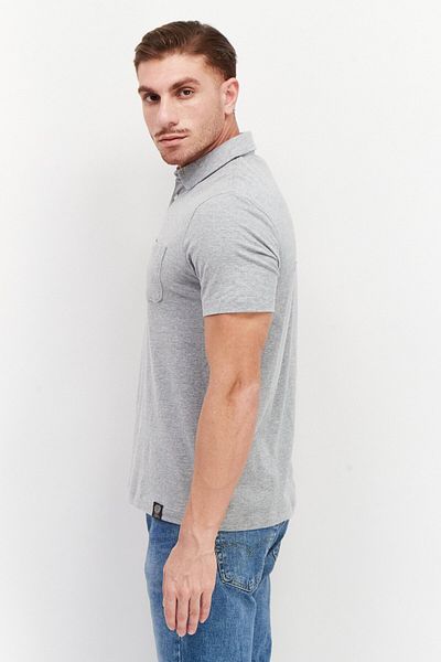 Vince Camuto Men Regular Fit Plain Short Sleeves Polo Shirt, Grey