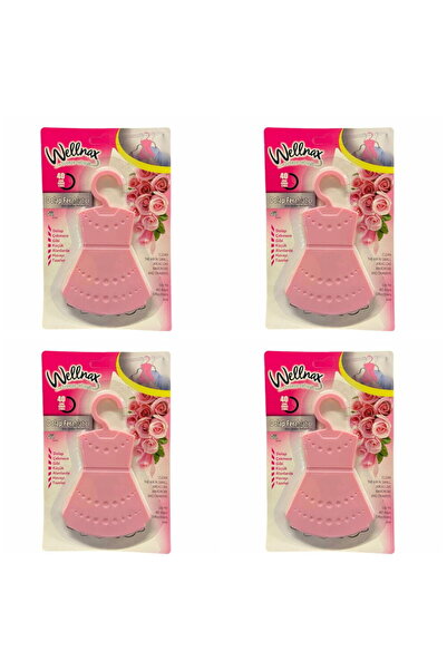 Wellnax breeze refresh Gardırop Dolap Ve Çekmece Ferahlatıcı Gül Bahçesi Kokusu X4