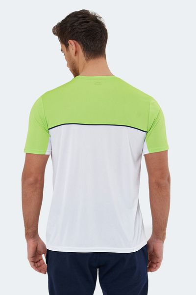 Slazenger Observe Ανδρικό T-Shirt Λευκό / Πράσινο