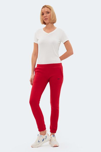 Slazenger Pantaloni de trening Kevork pentru femei, roșii