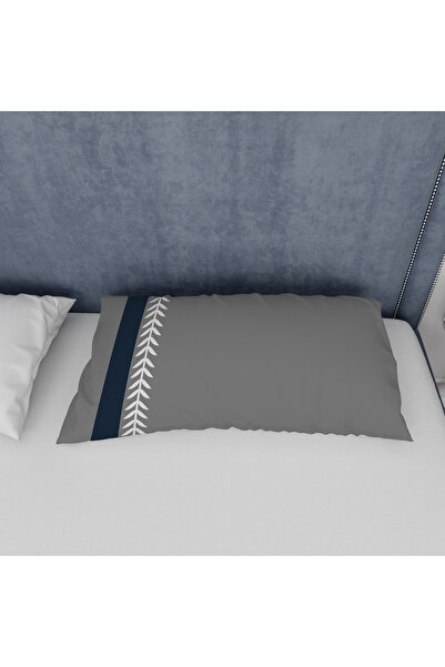 yok yok evim eve dair her şey غطاء وسادة منقوش باللون الرمادي