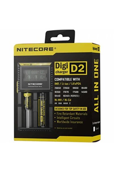 Nitecore Digi D2 Lcd 18650 Pil Şarj Aleti / Li-ion Life Ni
