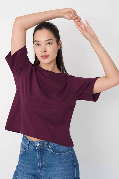 Addax Basic-T-Shirt mit Rundhalsausschnitt P1002-e8