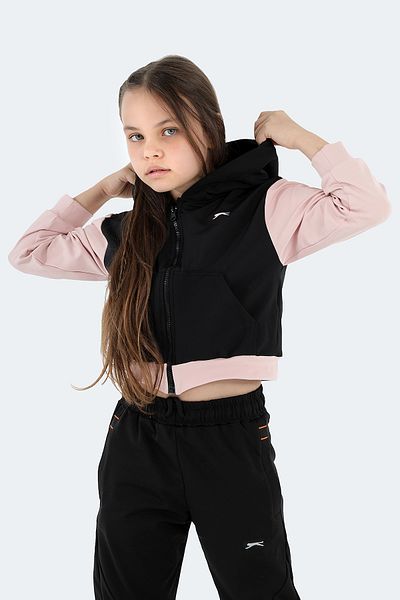 Slazenger Hanorac pentru fete Penı Negru