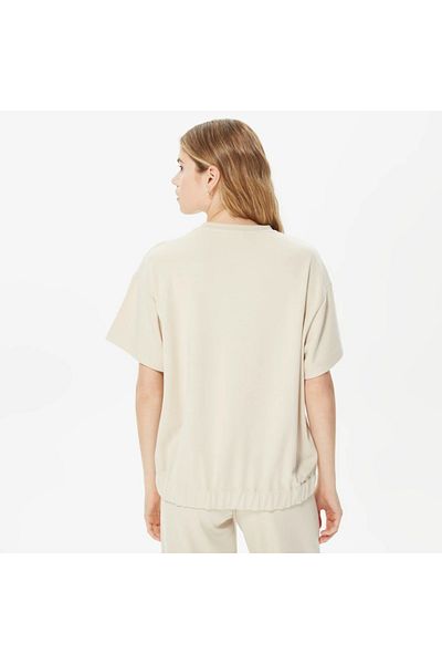 Boi Γυναικείο Love Skull design Oversize Loose Fit Casual βαμβακερό μαύρο λευκό κοντομάνικο μπλουζάκι