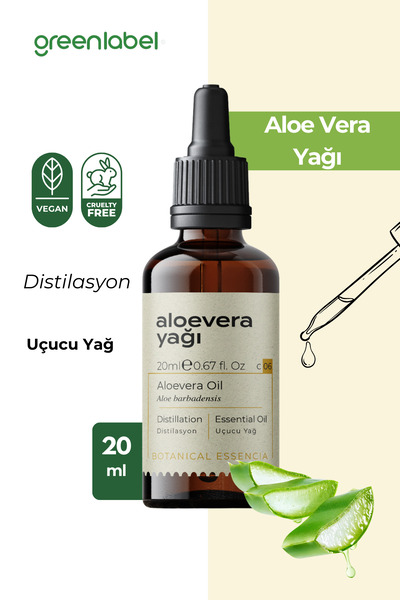Greenlabel Aloevera Yağı Soğuk Sıkım %100 Doğal Ve Saf 20ml