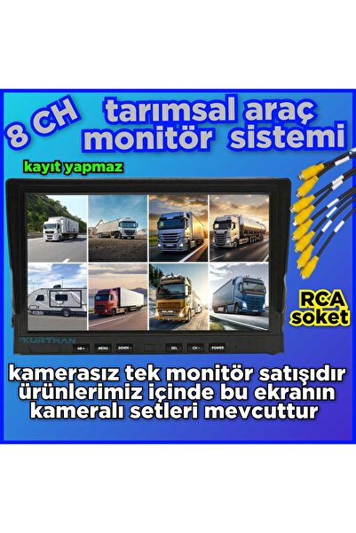 Twogo 8 KANALLI HYBRİD MONİTÖR (KAMERASIZ)  -  12*24 VOLT - KAYIT YAPMAZ