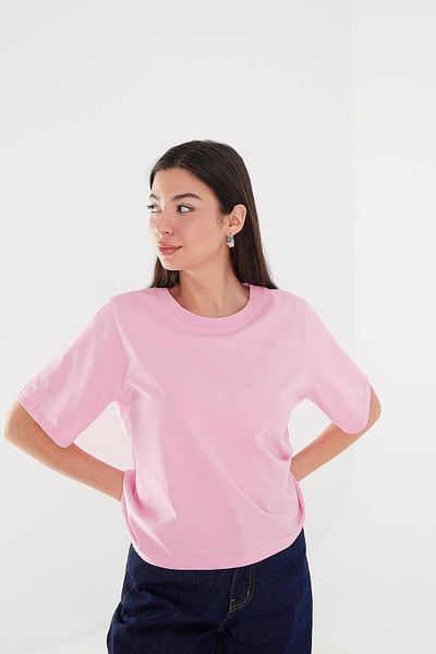 Addax T-shirt Crew Neck Basic P1002-E8
