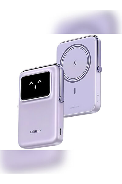 Ugreen Uno Magsafe Wireless 10.000 Mah 20w Hızlı Şarj Mini Powerbank, Mor - 45328