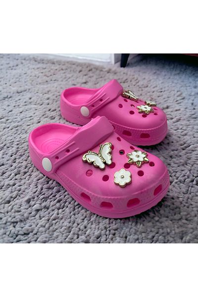 Hızlı Al Baby Girl Stone Sandals Slippers. Baby Girl Stone Cros Slippers.