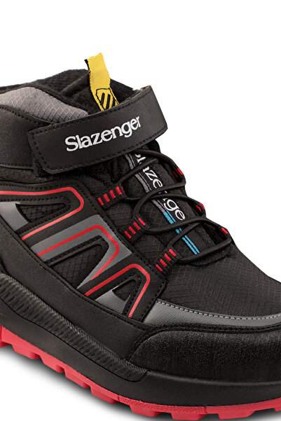 Slazenger KEPHAS IN Çocuk Cırt Cırtlı Siyah / Kırmızı Bot