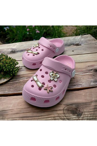 Hızlı Al Baby Girl Stone Sandals Slippers. Baby Girl Stone Cros Slippers.