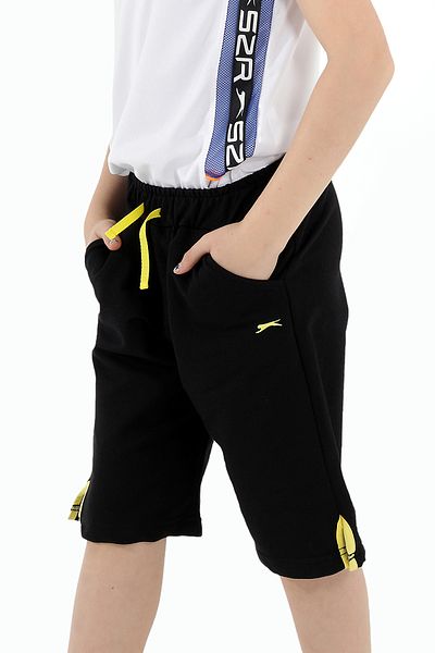 Slazenger Pantaloni scurți Patton pentru băieți, negri
