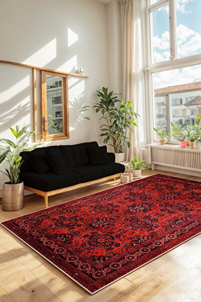 Confidence Home Makinede Yıkanabilir Kaymaz Taban Leke Tutmaz Figürlü Kırmızı...