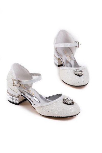 Baby DS White Elsa Stone High Heels