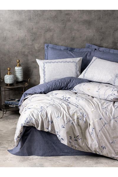 şirin eşyalarım Двоен комплект пликове Nitsa Navy Blue