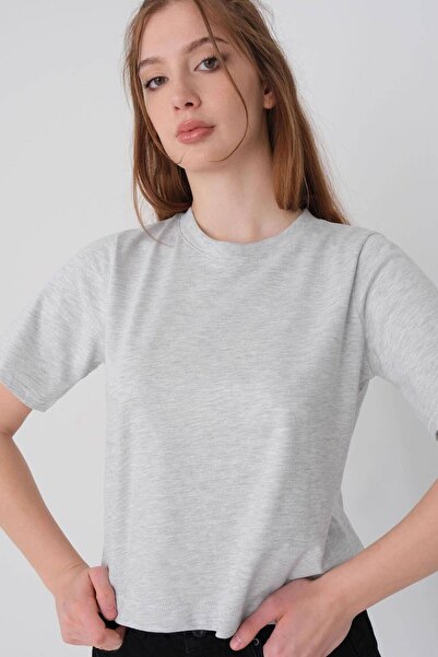 Addax T-shirt Crew Neck Basic P1002-e8