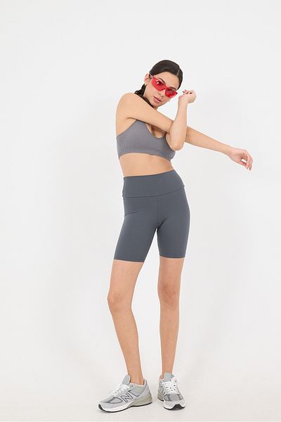 Addax Sports Shorts Leggings - Wide Waist, Banded TYT0066-E13