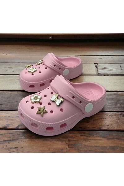 Hızlı Al Baby Girl Stone Sandals Slippers. Baby Girl Stone Cros Slippers.