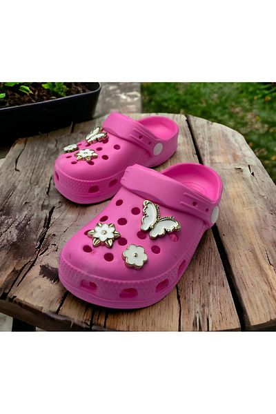 Hızlı Al Baby Girl Stone Sandals Slippers. Baby Girl Stone Cros Slippers.