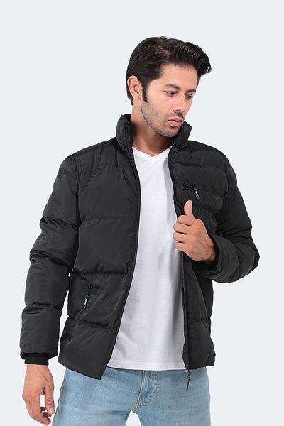 Slazenger Μαύρο ανδρικό παλτό Naldo