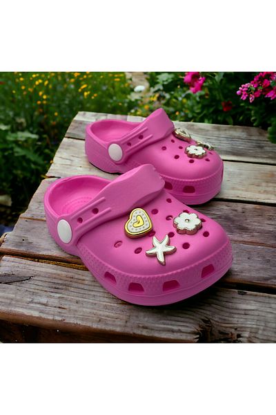 Hızlı Al Baby Girl Stone Sandals Slippers. Baby Girl Stone Cros Slippers.