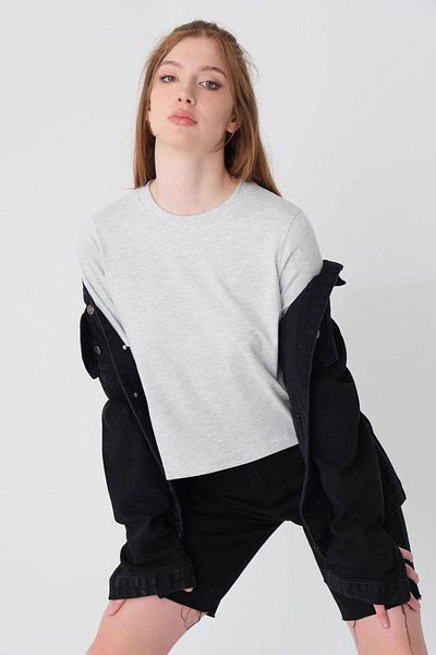 Addax Crew Neck Basic T-shirt P1002-e8
