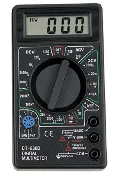 Tenon Dt-830D Digital Measuring Instrument Multimeter Black
