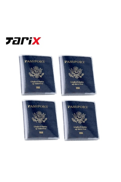 Tarix Şeffaf Pvc Pasaport Kılıfı,pasaport Koruyucu,pasaport Kabı 4 Adet
