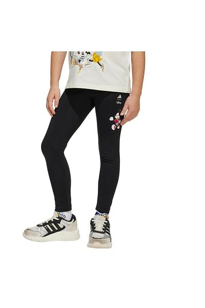 adidas Colanți negri pentru copii X Disney Mickey Mouse (JF3647)