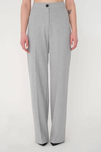 Addax High Waist Wide Leg Trousers Pn8130 - Dk14