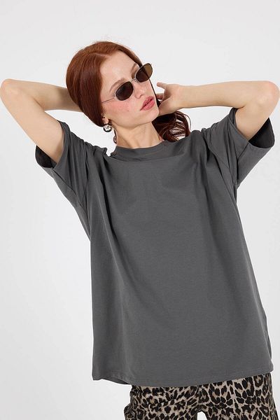 Addax T-shirt Crew Neck Basic P10111-d7